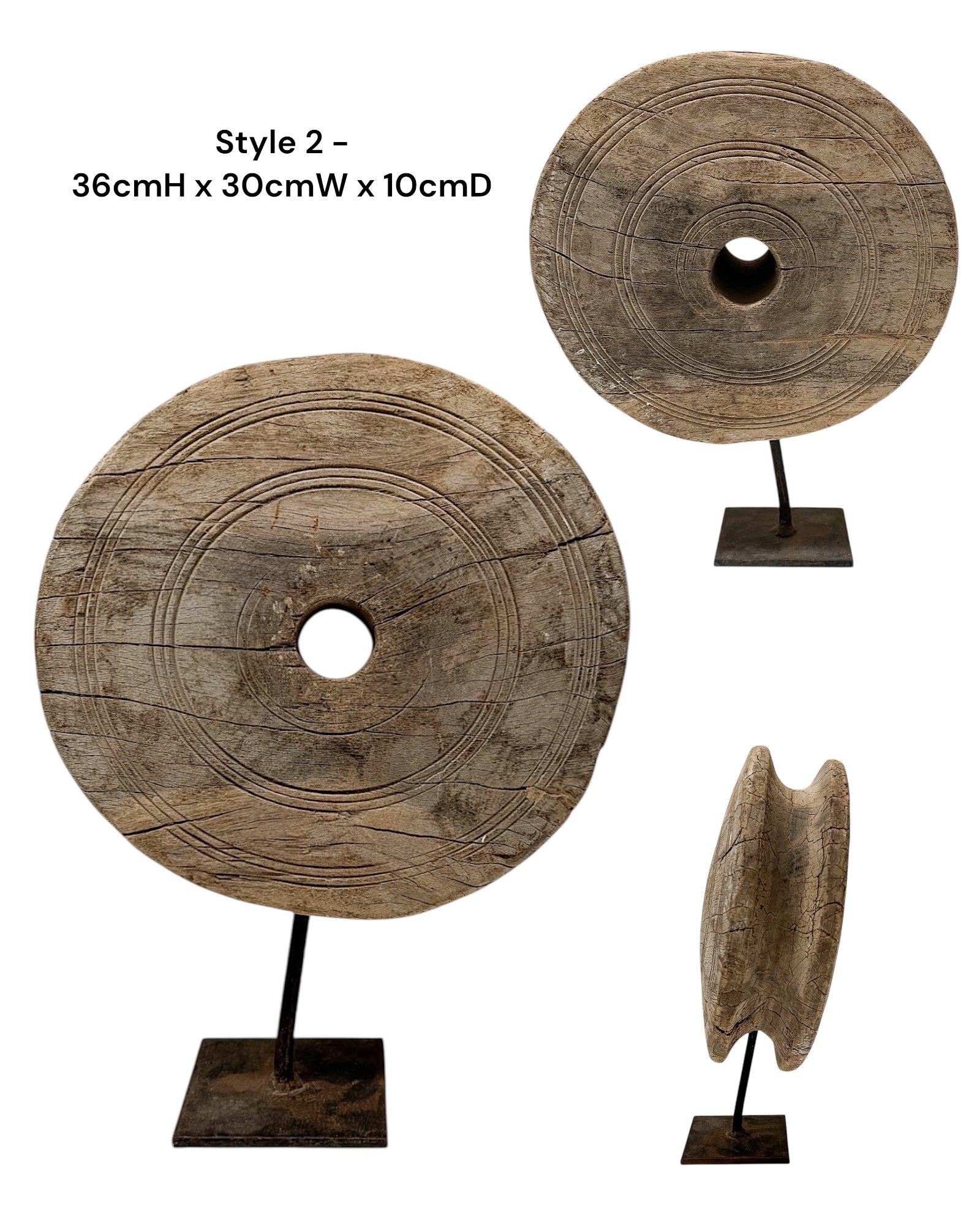 Vintage Indian Wheel on stand - Various - Wander & Wild Home