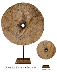 Vintage Indian Wheel on stand -Various - Wander & Wild Home
