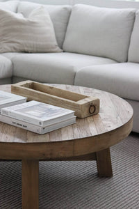 Vintage Indian Wooden Tray - Natural - Wander & Wild Home