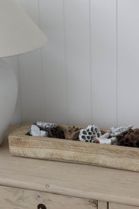 Vintage Indian Wooden Tray - Natural - Wander & Wild Home