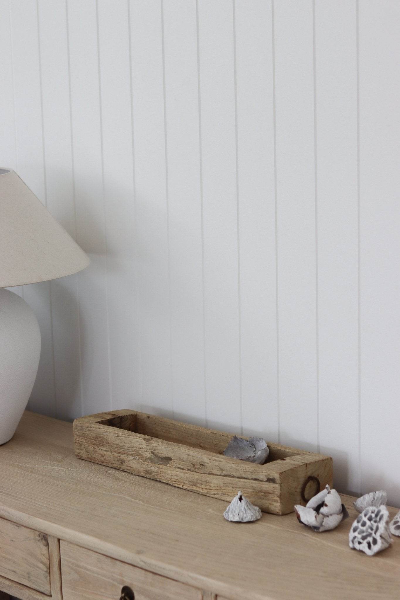 Vintage Indian Wooden Tray -Natural - Wander & Wild Home