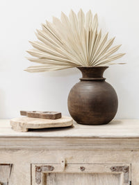 Vintage Matka Wooden Pot - Wabi - Wander & Wild Home