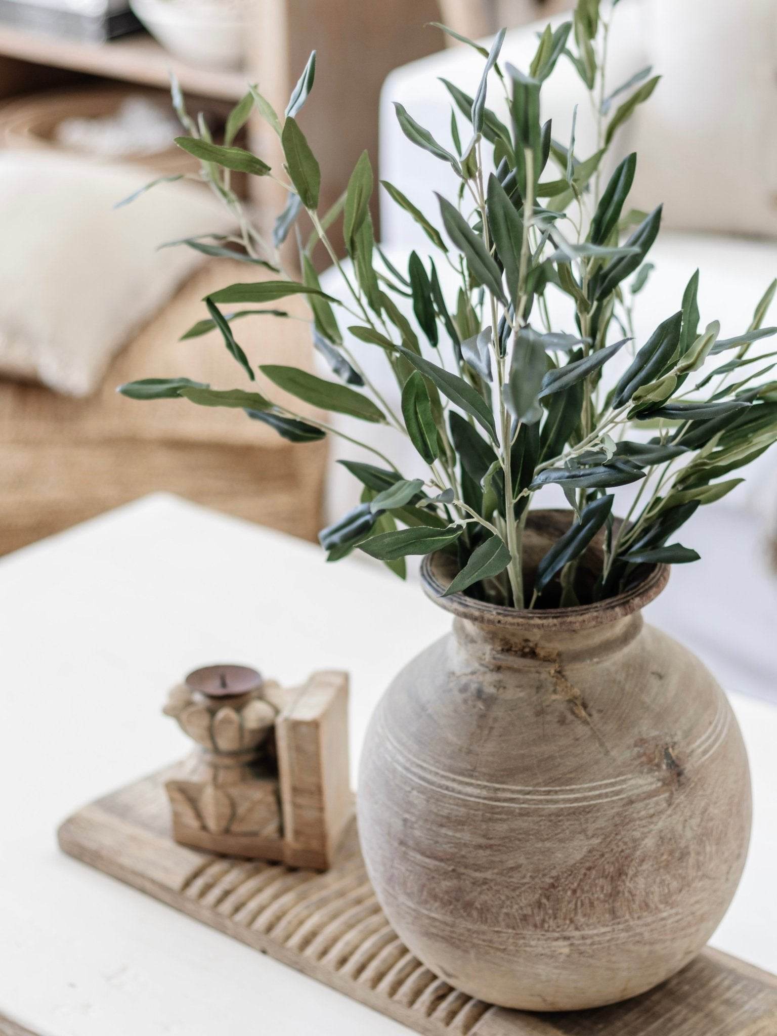 Vintage Matka Wooden Pot - Wander & Wild Home