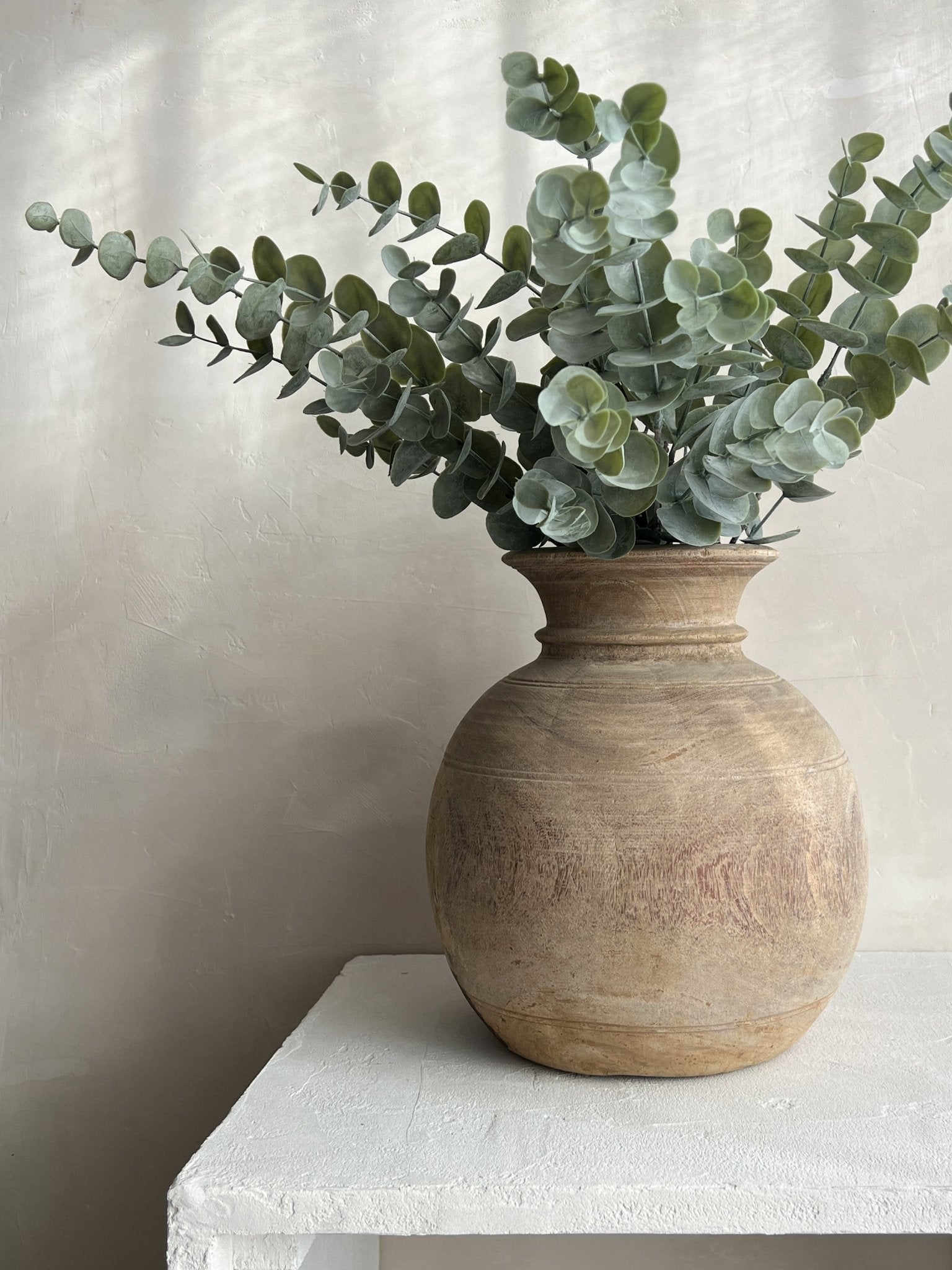 Vintage Matka Wooden Pot - Wander & Wild Home