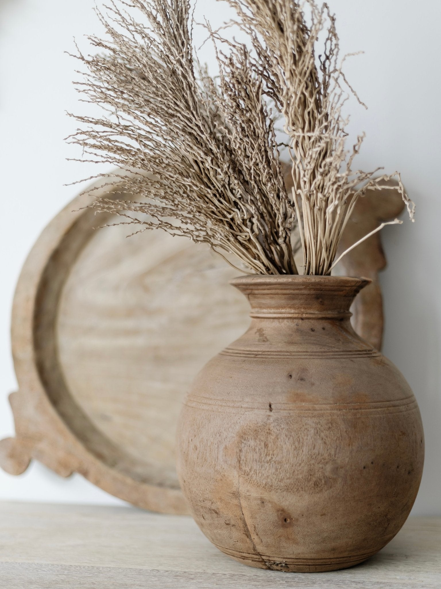 Vintage Matka Wooden Pot - Wander & Wild Home