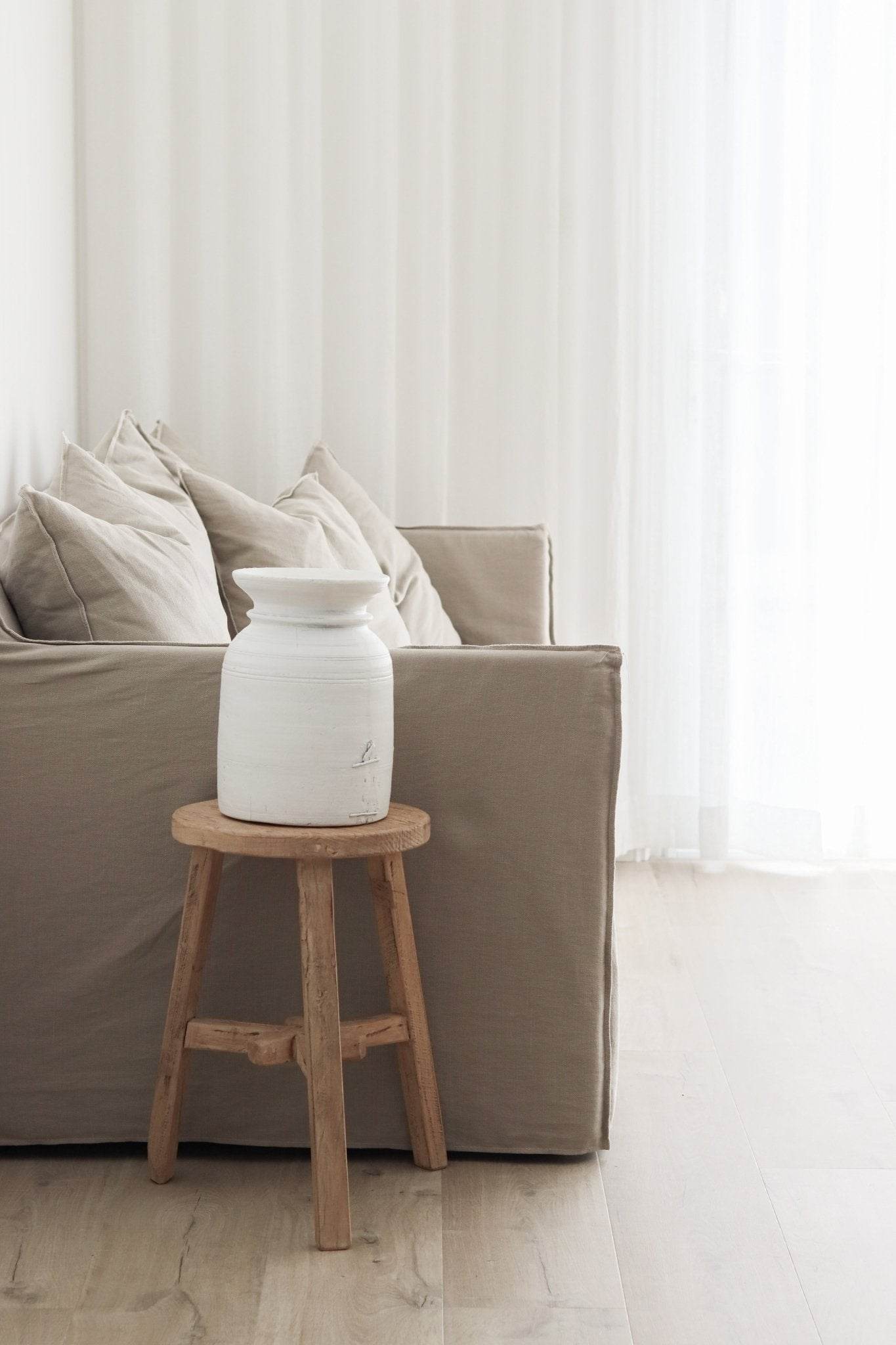 Vintage Nepali Pots | White - Wander & Wild Home