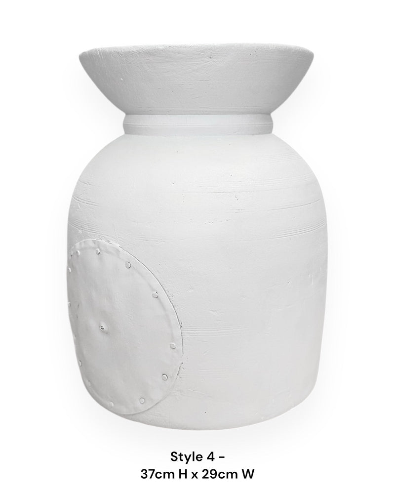 Vintage Nepali Pots | White - Wander & Wild Home