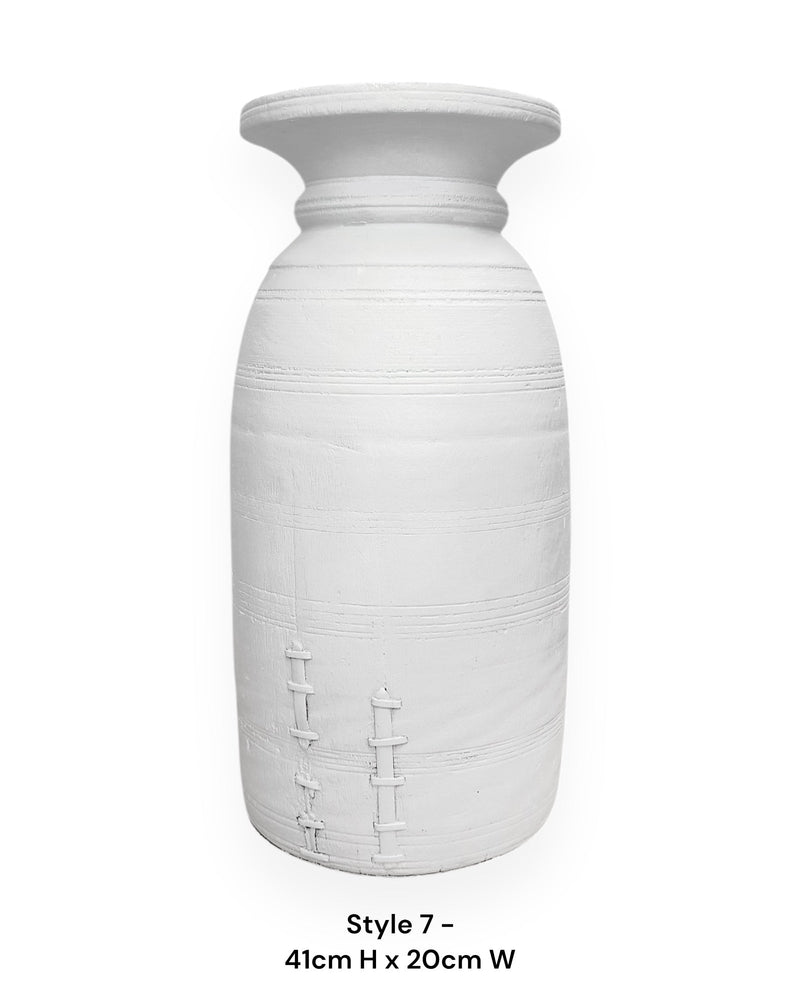Vintage Nepali Pots | White - Wander & Wild Home