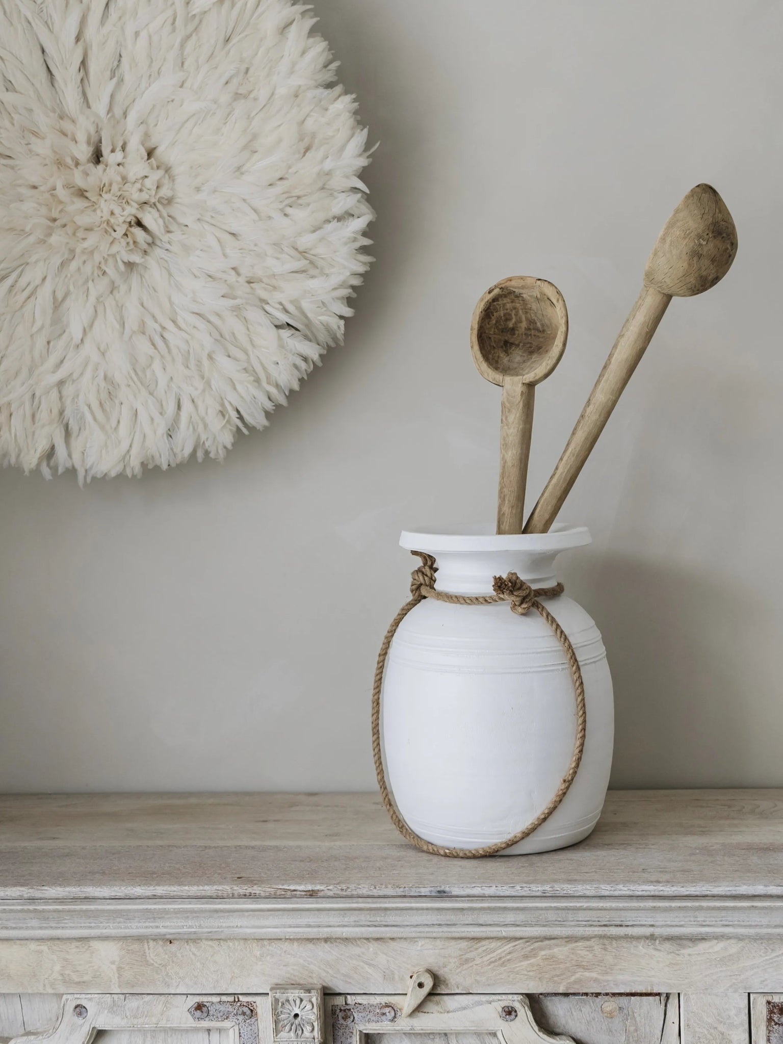 Vintage Nepali Pots | White - Wander & Wild Home