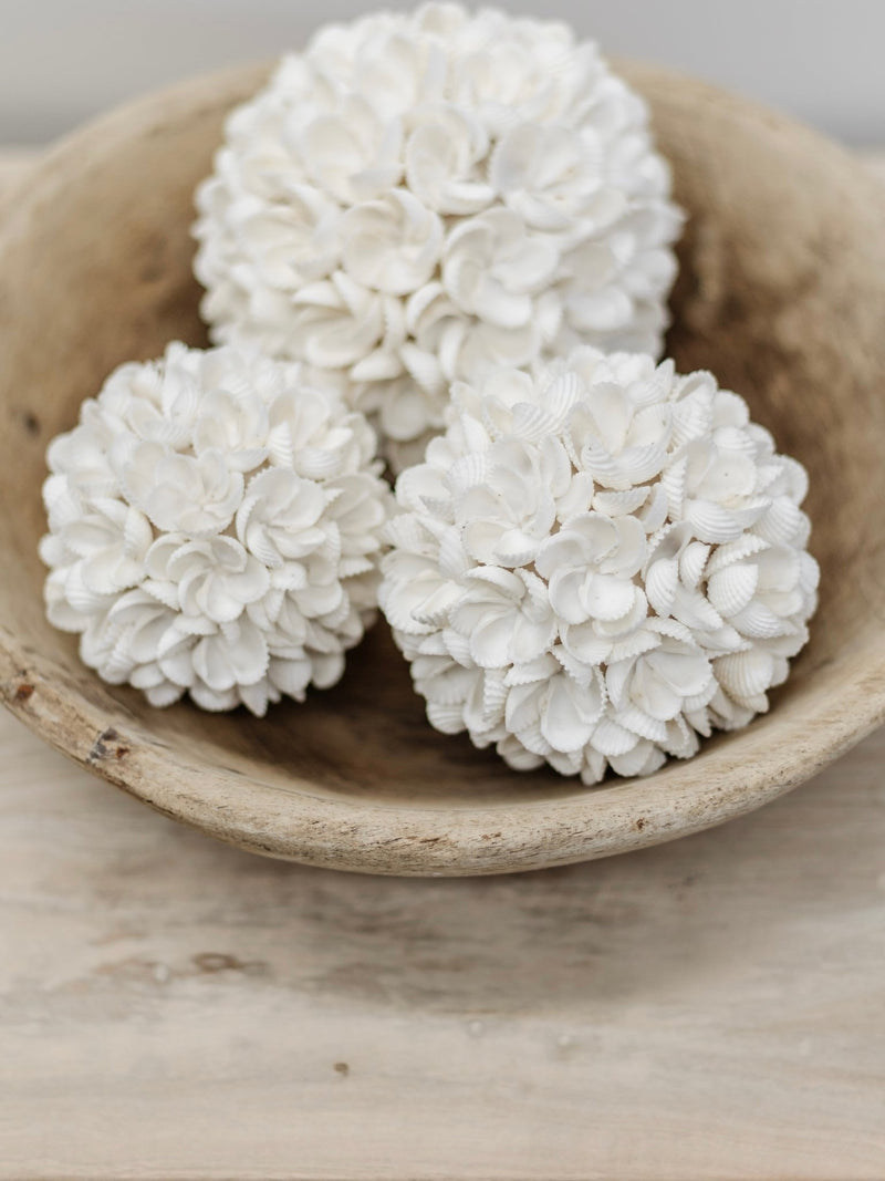 Yara | Frangipani Shell Decor Ball - Wander & Wild Home
