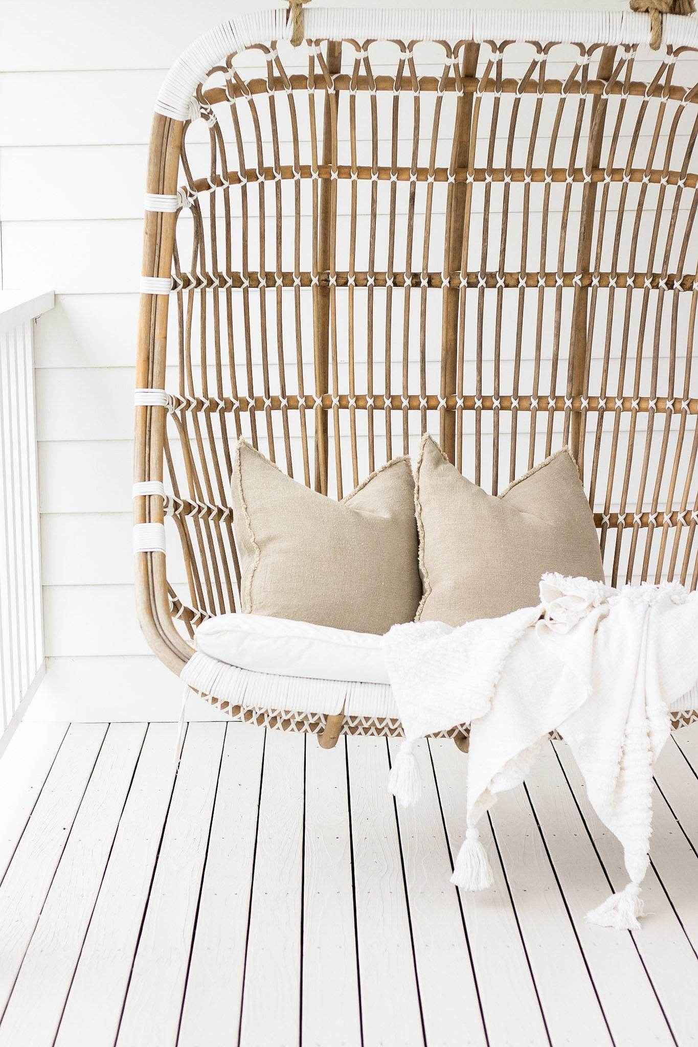 Aspire Stonewashed Linen Cushion - Natural