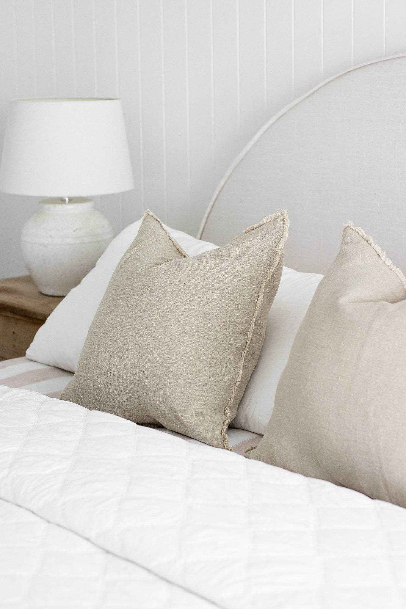 Aspire Stonewashed Linen Cushion - Natural