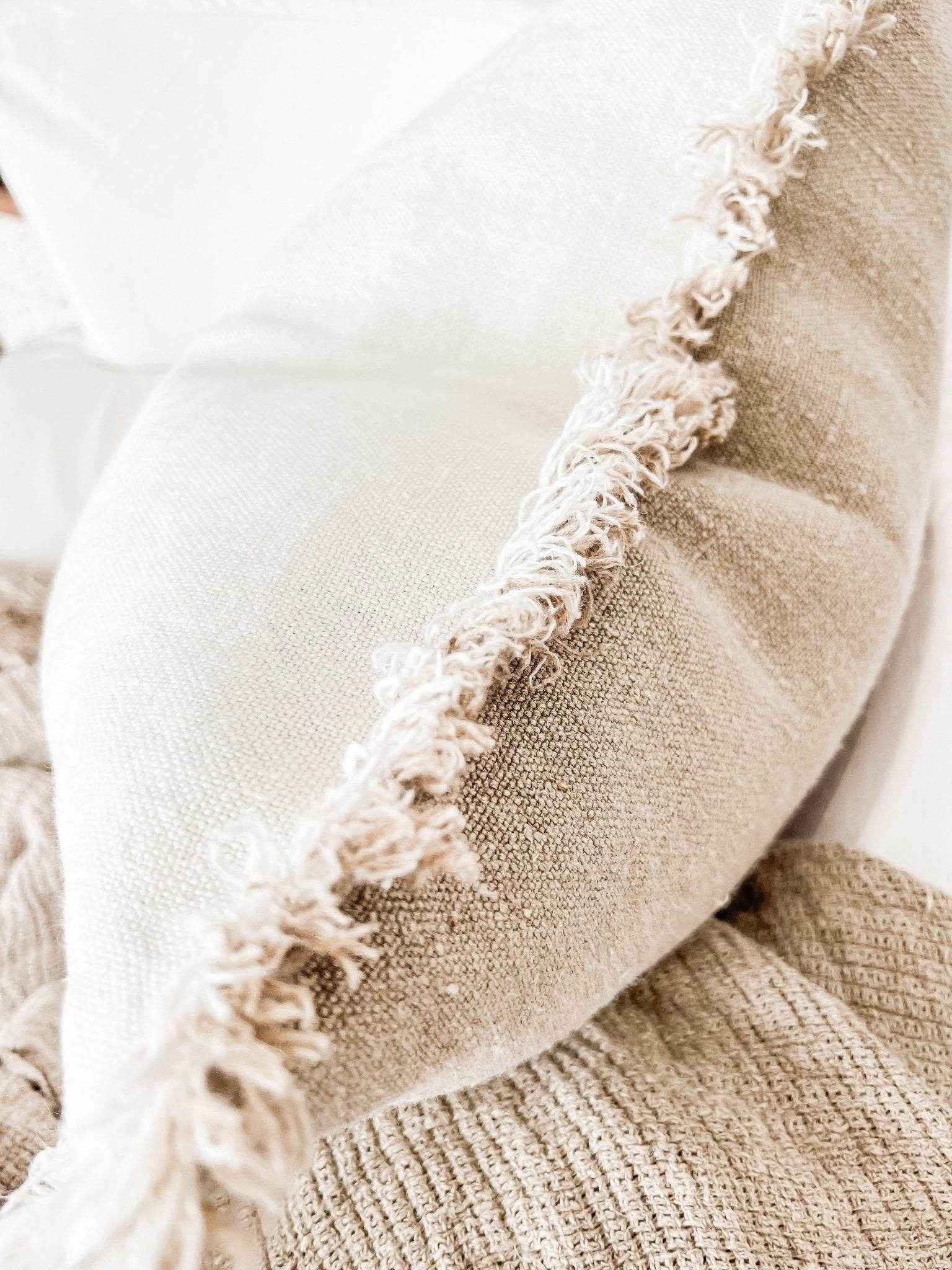 Briar Reversible Rustic Linen Cushion
