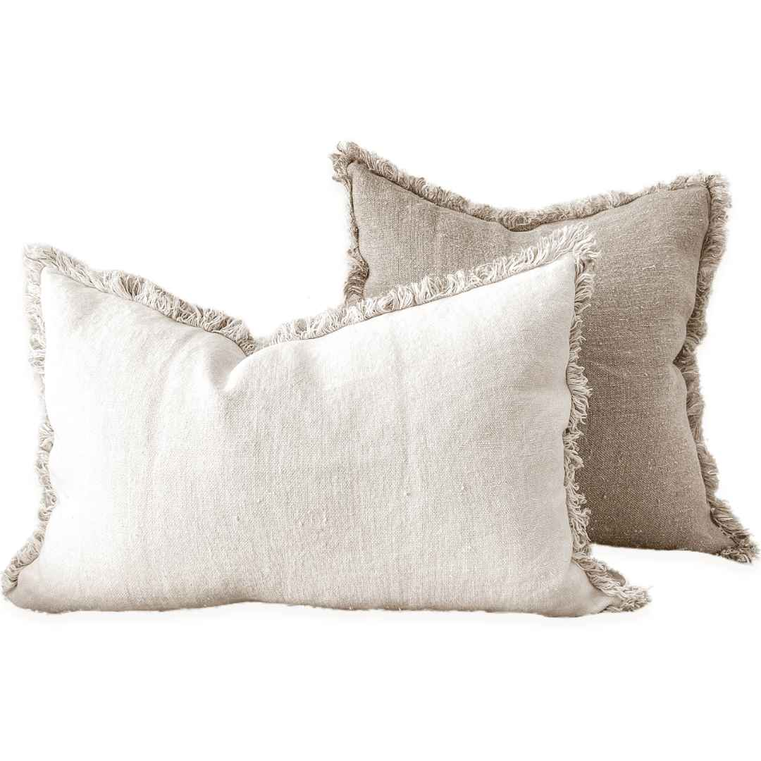 Briar Reversible Rustic Linen Cushion