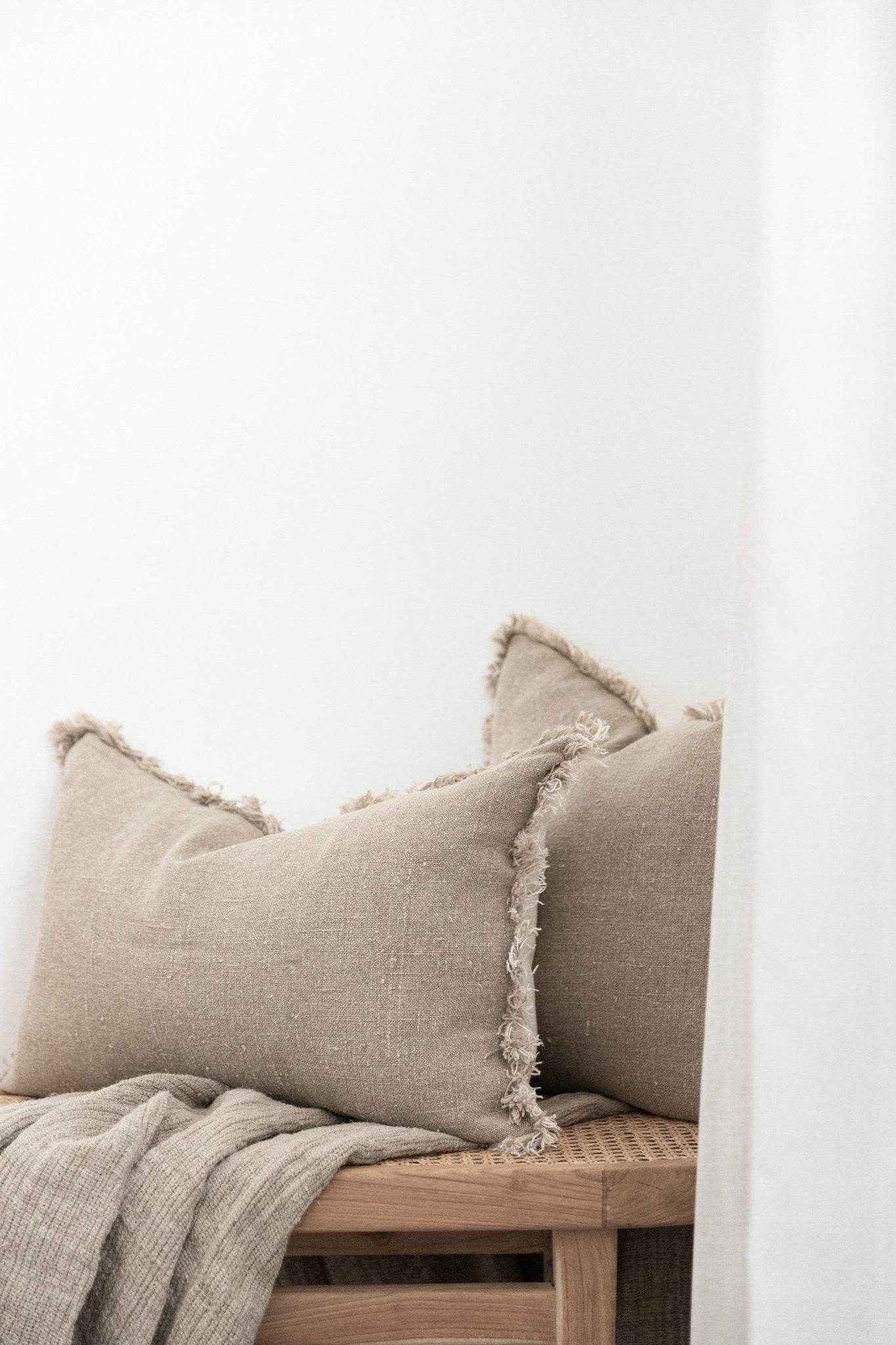 Briar Reversible Rustic Linen Cushion
