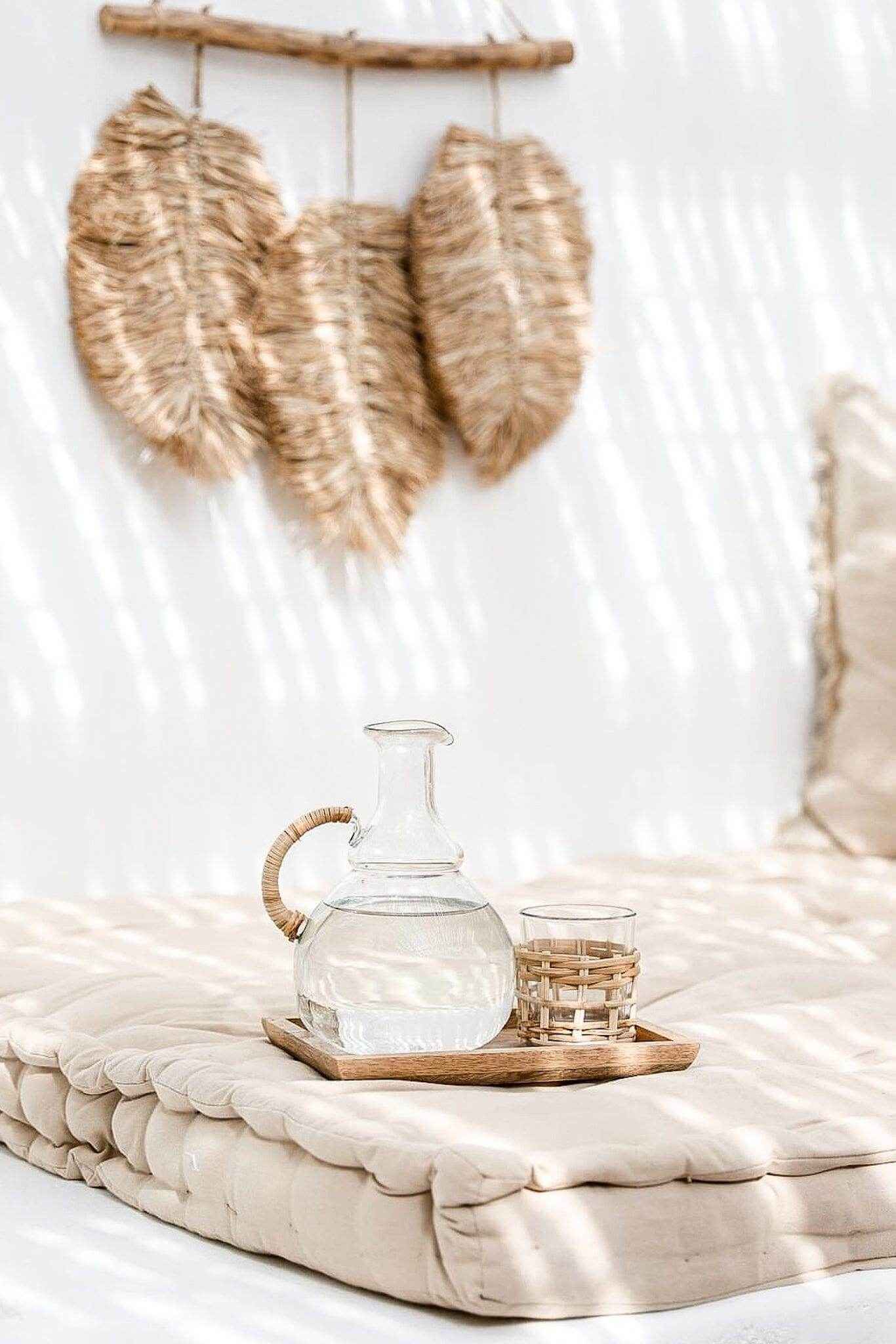 Laos Raffia Leaf Hanging