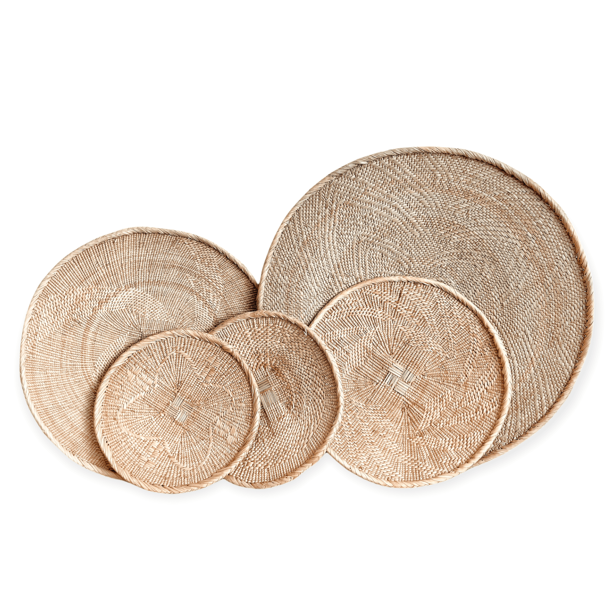 Natural Binga Baskets -Complete Set Of 5 - Wander & Wild Home
