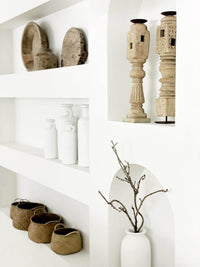 Vintage Indian Carved Candle Stand - Various - Wander & Wild Home