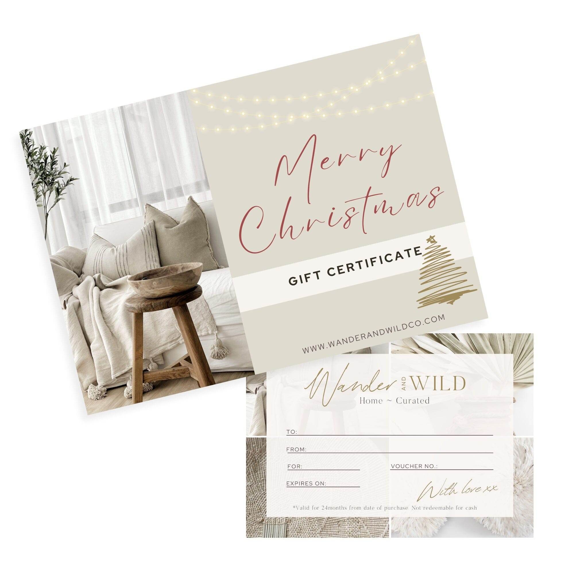 Wander & Wild Gift Voucher - Wander & Wild Home